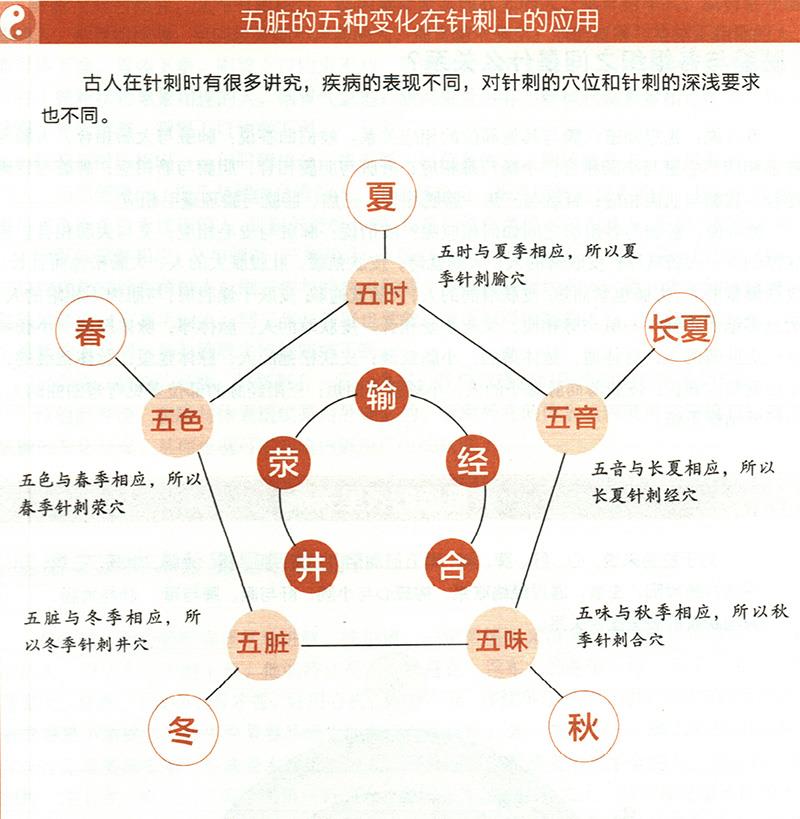 五臟的五種變化對應的不同針刺法有哪些？